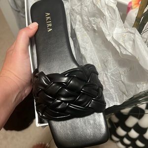 Never worn Akira sandals